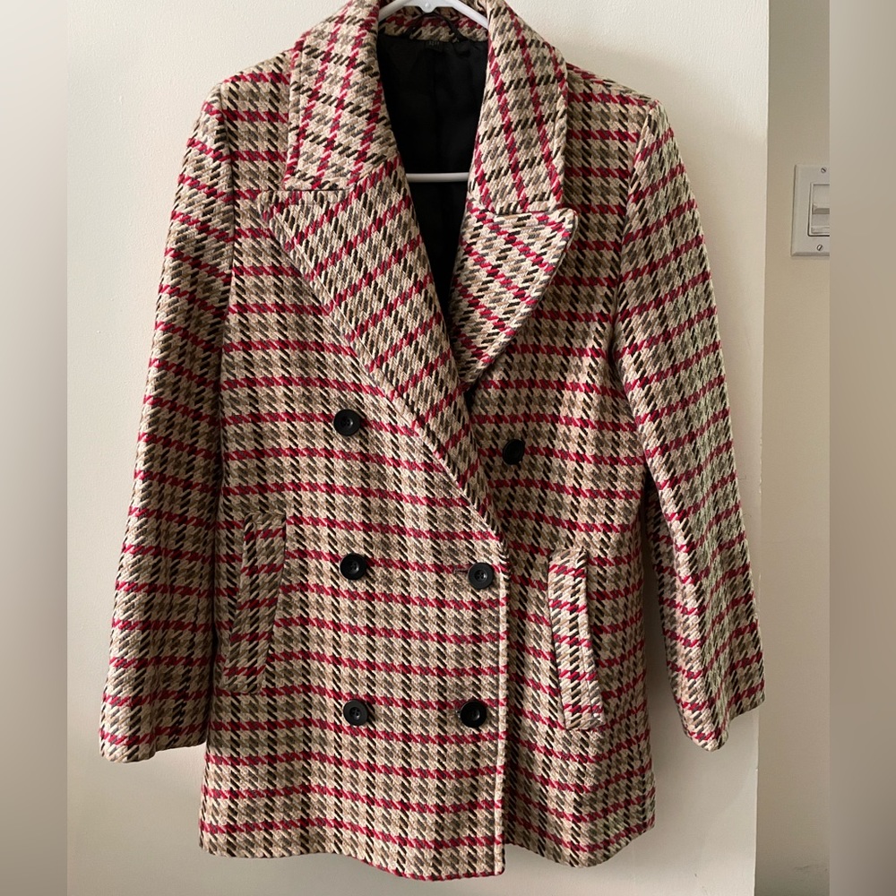 & Other Stories Houndstooth Coat Size 0